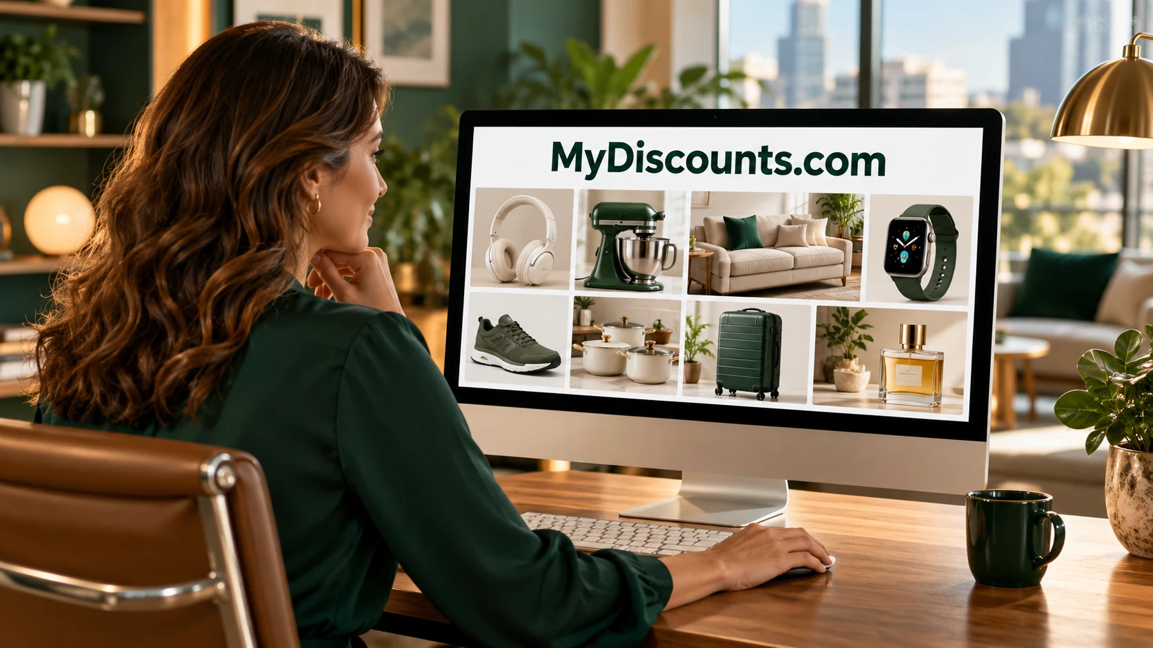 Illustrative a deals site concept for MyDiscounts.com